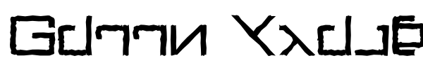 Green Martian font preview